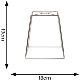 ValueLights Susie Chrome Glass Easy Fit Shade - Size: 19 x 18 x 18cm - White - Wilko - thumbnail 6