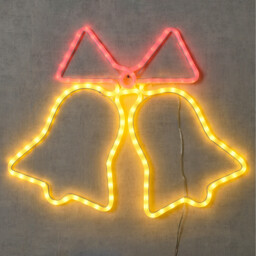 Bow Bell LED Rope LightRed and White - Wilko - thumbnail 4
