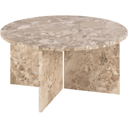 Florence Vega Brown Marble Round Coffee Table - Furniture To Go - Wilko - thumbnail 4