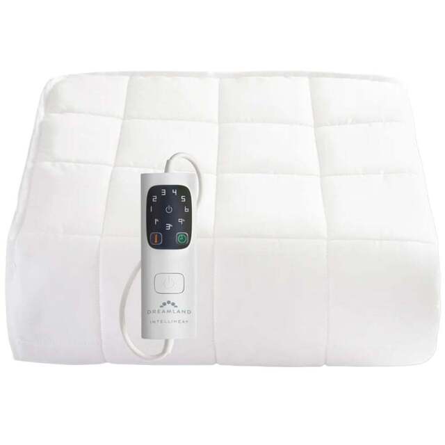 Dreamland Single Heated Mattress Protector - White - Wilko - image 1