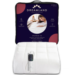 Dreamland Single Heated Mattress Protector - White - Wilko - thumbnail 3