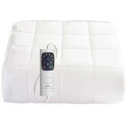 Dreamland Single Heated Mattress Protector - White - Wilko