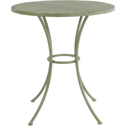 Charles Bentley 2 Seater Sage Green Rustic Metal Leaf Pattern Foldable Garden Bistro Set - Wilko - thumbnail 5