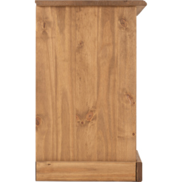 Seconique Corona 4 Drawer Distressed Waxed Pine Dressing Table - Size: 48 x 104 x 78cm - Brown - Wilko - thumbnail 5