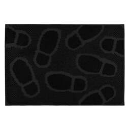 JVL Footprint Rubber Scraper Doormat 40 x 60cm - JVL Homewares - Wilko - thumbnail 1
