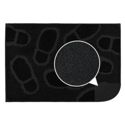 JVL Footprint Rubber Scraper Doormat 40 x 60cm - JVL Homewares - Wilko - thumbnail 7