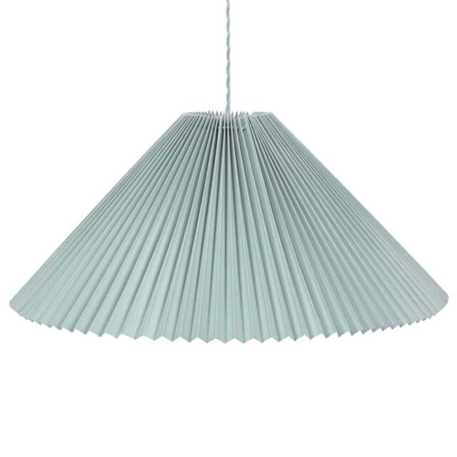 ValueLights Akira Blue Pleated Shade LED Pendant Light - Size: 113 x 53 x 53cm - Wilko - image 1