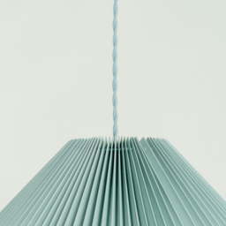 ValueLights Akira Blue Pleated Shade LED Pendant Light - Size: 113 x 53 x 53cm - Wilko - thumbnail 5