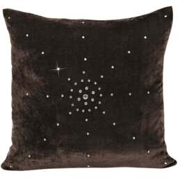 Intimates Grace Diamante Chocolate Filled Cushion 56 x 56cm 2 Pack - Brown - Wilko - thumbnail 1
