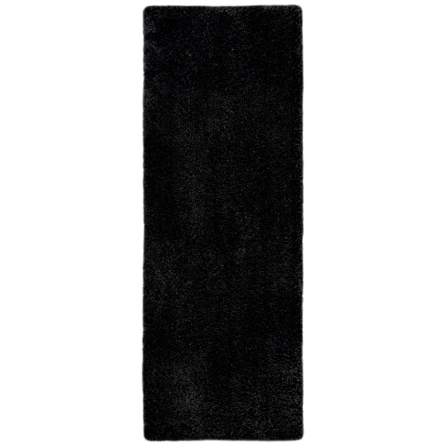 Homemaker Black Snug Plain Shaggy Rug 80 x 150cm - Wilko - image 1