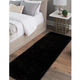 Homemaker Black Snug Plain Shaggy Rug 80 x 150cm - Wilko - thumbnail 5