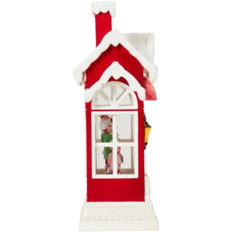 LED Glitter Spinner Santa's Bakery - Red - Wilko - thumbnail 3