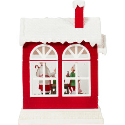 LED Glitter Spinner Santa's Bakery - Red - Wilko - thumbnail 4