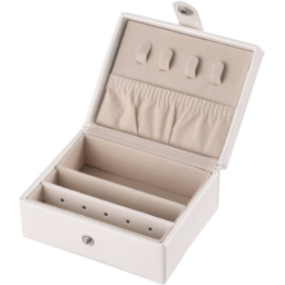 H&O Direct White Multi Tier Jewellery Box with Handle - Size: 23 x 26.5 x 19.8cm - Wilko - thumbnail 5