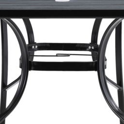 Living and Home Black Tempered Glass Large Rectangle Wood Grain Coffee Table - Grey - Wilko - thumbnail 7