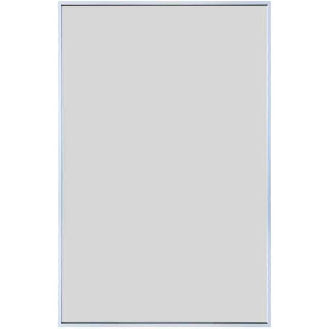 MirrorOutlet The Artus Silver Aluminium Edged Wall Mirror 90 x 60cm - Wilko - image 1