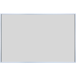 MirrorOutlet The Artus Silver Aluminium Edged Wall Mirror 90 x 60cm - Wilko - thumbnail 4