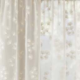 Tyrone Textiles Delila Cream Trail Leaf Print Sheer Voile Panel Curtain 140 x 137cm - Size: 137 x 140 x 1cm - Wilko - thumbnail 3