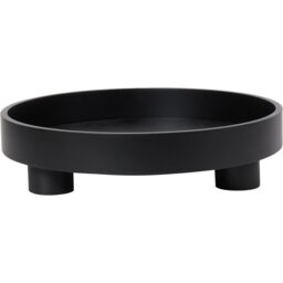 Footed Tray - Black - Wilko