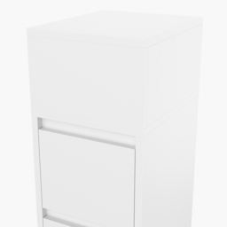 Living and Home 2 Drawer White Bedside Table - Wilko - thumbnail 6