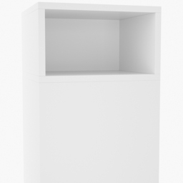 Living and Home 2 Drawer White Bedside Table - Wilko - thumbnail 4