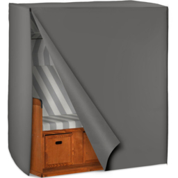 tectake Grey Beach Chair Cover - Size: 145 x 80 x 120cm - Wilko - thumbnail 3