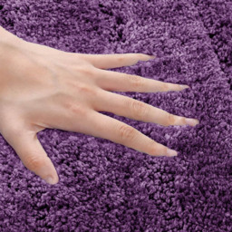 Velosso Linear Purple Bath Mat Set - Size: 50 x 80 x 1cm - Wilko - thumbnail 5