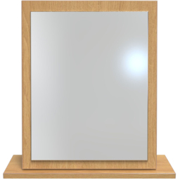 Dorset Modern Oak Mirror Ready Assembled - Size: 51 x 48cm - Brown - Crowndale - Wilko - thumbnail 3