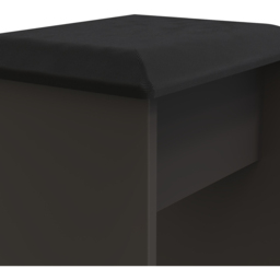 Crowndale Las Vegas Graphite Dressing Table Stool - Grey - Wilko - thumbnail 6
