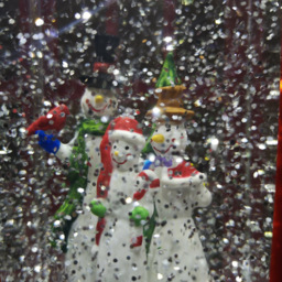 Samuel Alexander Telephone Box with Snowman Scene Water Spinner Christmas Decoration 26.5cm - Size: 26 x 20 x 20cm - Red - Wilko - thumbnail 4
