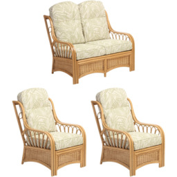Desser Furniture Vale 2 Seater Light Oak Tropical Suite - Brown - Wilko - thumbnail 3