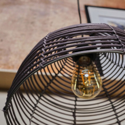 ValueLights Lobster Grey Pot Basket Weave Pendant Shade - Size: 22.5 x 31 x 31cm - Wilko - thumbnail 6