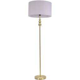 ValueLights Marissa Grey Shade Gold Ball LED Floor Lamp - Size: 145 x 45 x 45cm - Wilko - thumbnail 1