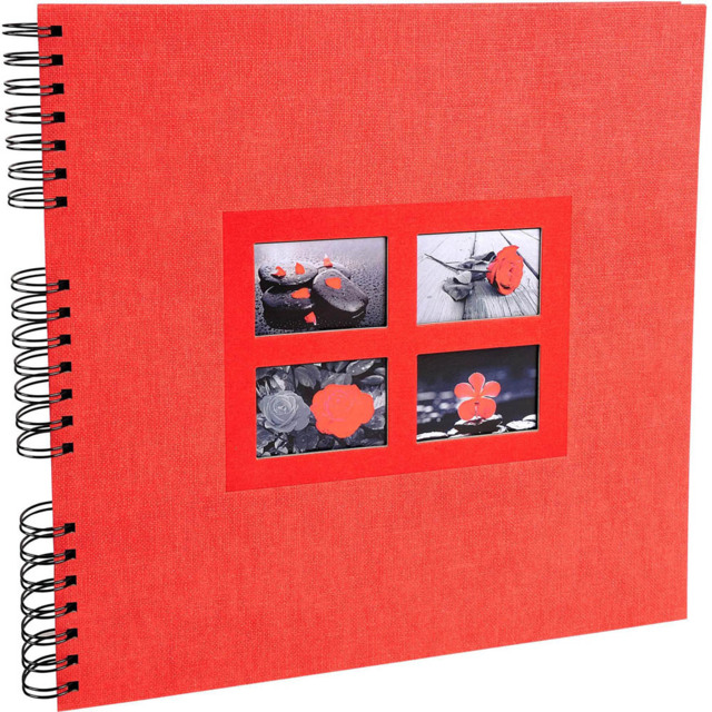 Exacompta Passion Red Spiral Photo Album 60 Sheets 360 Photos - Size: 3.3 x 33 x 35cm - Wilko - image 1