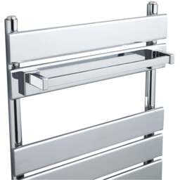 nuie Heating Accessories Chrome Magnetic Towel Rail - Size: 0.6 x 4.5 x 0.7cm - Silver - Wilko