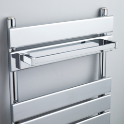 nuie Heating Accessories Chrome Magnetic Towel Rail - Size: 0.6 x 4.5 x 0.7cm - Silver - Wilko - thumbnail 3