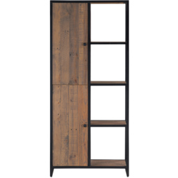Baumhaus Ooki 2 Door 4 Shelf Tall Bookcase - Brown - Wilko - thumbnail 4
