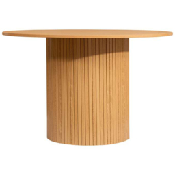 Birlea Axel 4 Seater Round Fluted Dining Set Brown - SleepSoul - Wilko - thumbnail 4
