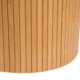 Birlea Axel 4 Seater Round Fluted Dining Set Brown - SleepSoul - Wilko - thumbnail 5