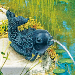 Heissner Fish Water Spitter - Size: 18 x 16 x 13cm - Black - Wilko - thumbnail 3