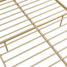 Dorel Giulia Double Gold Metal Bed Frame with Headboard - Wilko - thumbnail 6
