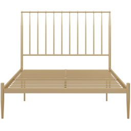 Dorel Giulia Double Gold Metal Bed Frame with Headboard - Wilko - thumbnail 3