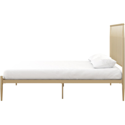 Dorel Giulia Double Gold Metal Bed Frame with Headboard - Wilko - thumbnail 5