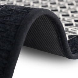 JVL Allure Black Rubber Backed Door Runner 50 x 150cm - Size: 150 x 50 x 0.4cm - Wilko - thumbnail 6