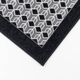JVL Allure Black Rubber Backed Door Runner 50 x 150cm - Size: 150 x 50 x 0.4cm - Wilko - thumbnail 5