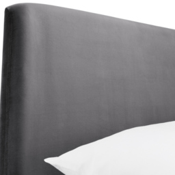 Julian Bowen Frida Double Grey Curved Velvet Bed - Wilko - thumbnail 6