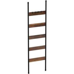 Hudson Towel Rack - Black and Brown - Wilko - thumbnail 1
