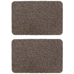 JVL Tanami Brown Barrier Doormat 50 x 75cm 2 Pack - JVL Homewares - Wilko - thumbnail 1