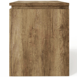 GFW Canyon 2 Drawer Single Shelf Oak TV Unit - Grey - Wilko - thumbnail 6