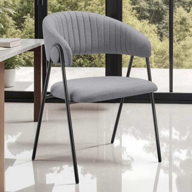 tectake Bedano Set of 4 Grey Dining Chair - Wilko - image 1